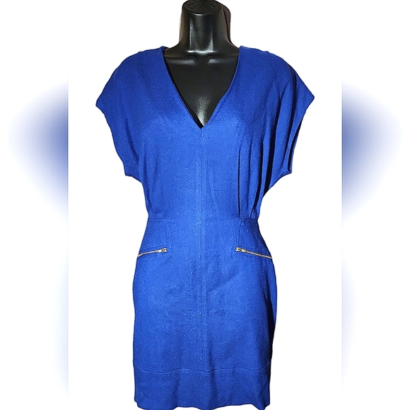 french connection royal blue dress BOA DRESS main image 0
